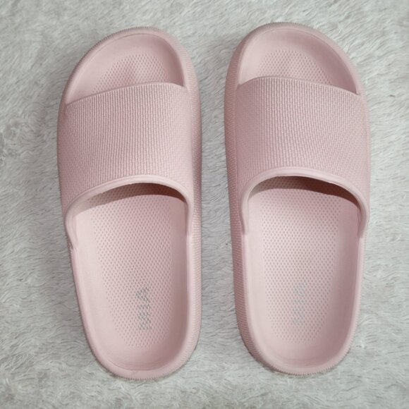 Women's Size 7 MIA Camyl Platform Slides, Blush, Pink - Picture 4 of 4